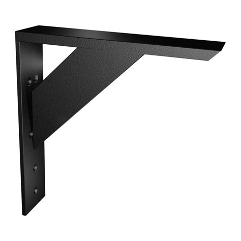 black metal brackets home depot|metal brackets for hanging shelves.